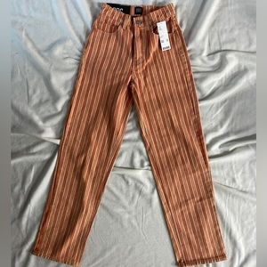 Urban Outfitters Super cool striped mom jeans pant W24
